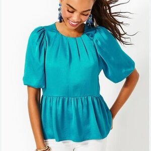 Brand New w/Tags Lily Pulitzer Blakelynn Elbow Sleeve Top